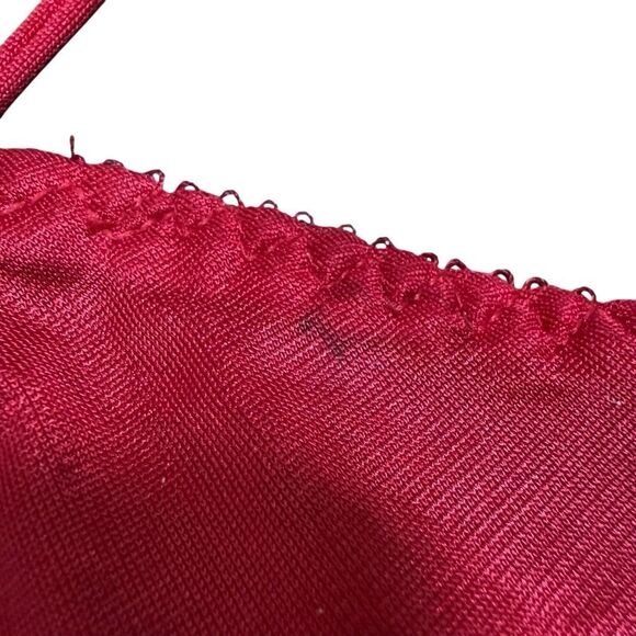 Vintage Butterfly Coquette Sheer Two Piece Lingerie Set Red Women’s Size Large - Picture 9 of 9